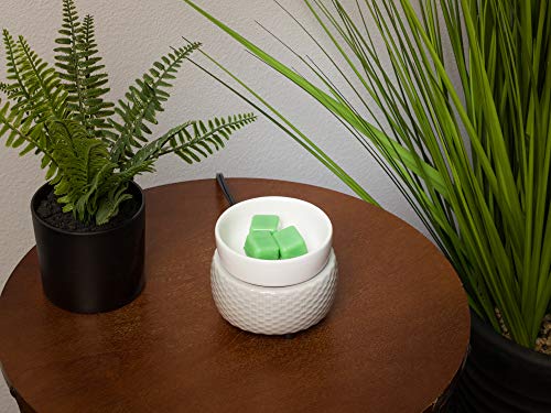Mindful Design 2-in-1 Candle Warmer for Wax Melts, Tarts, Fragrance Oils -  Aromatherapy Electric Decorative Wax Burner for Scented Wax Candles (Modern  Wood Grain/Black) 